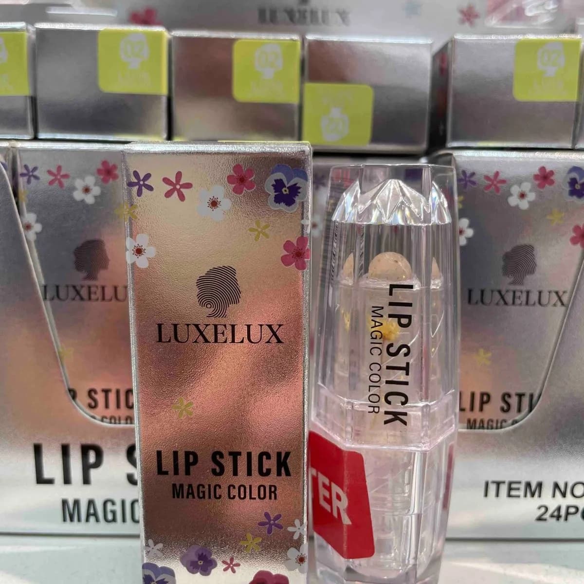Pomadka do Ust Zmieniająca Kolor LUXELUX Magic Color 24 szt.