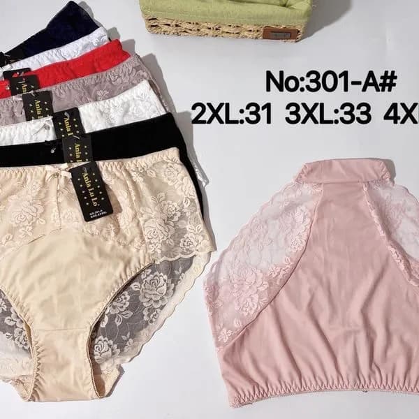 Majtki damskie koronkowe 2XL-4XL No:301-A