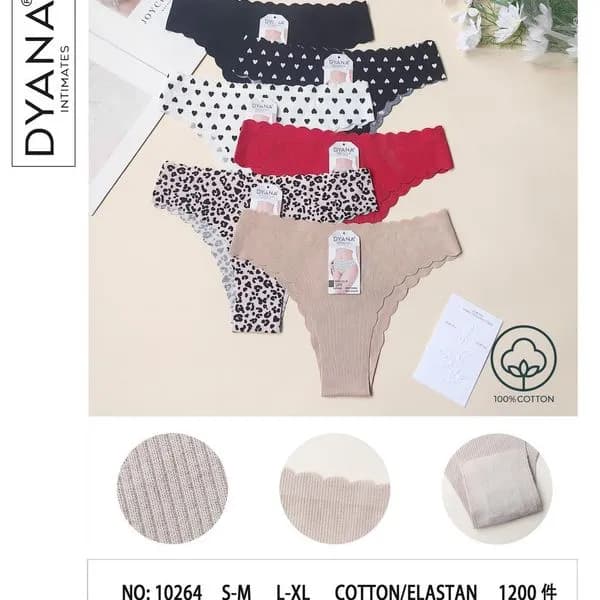 Majtki damskie DYN 10264 S-M-L bawełna/elastan