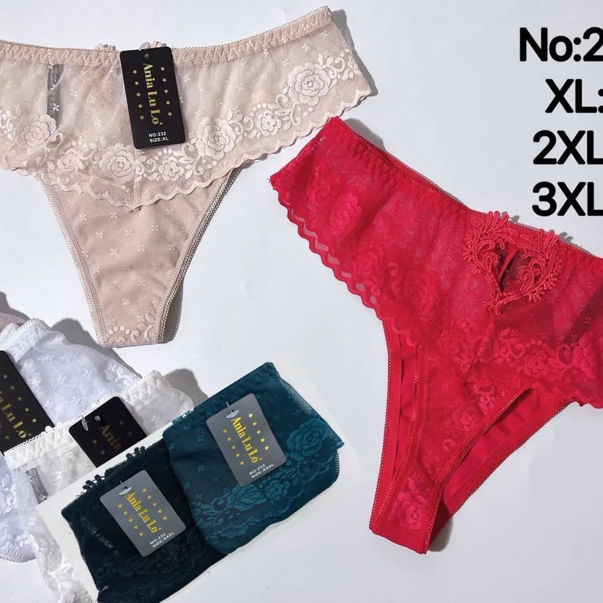 Majtki damskie koronkowe XL-3XL No.232