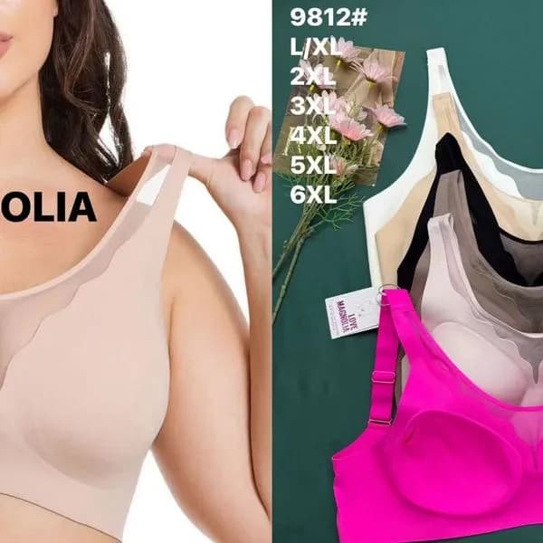 Biustonosz damski Magnollia bezszwowy L XL 2XL 3XL 4XL 5XL 6XL