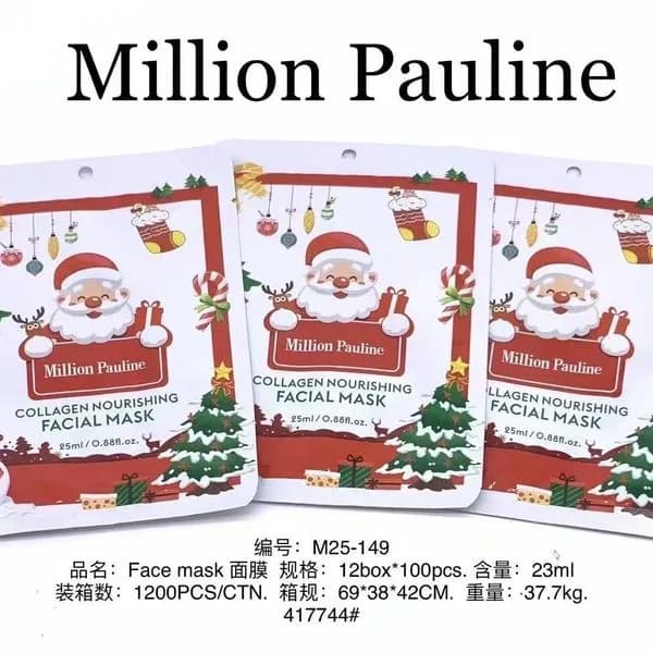 Maska w płachcie Collagen Nourishing Mill Pauline Świąteczna 23ml