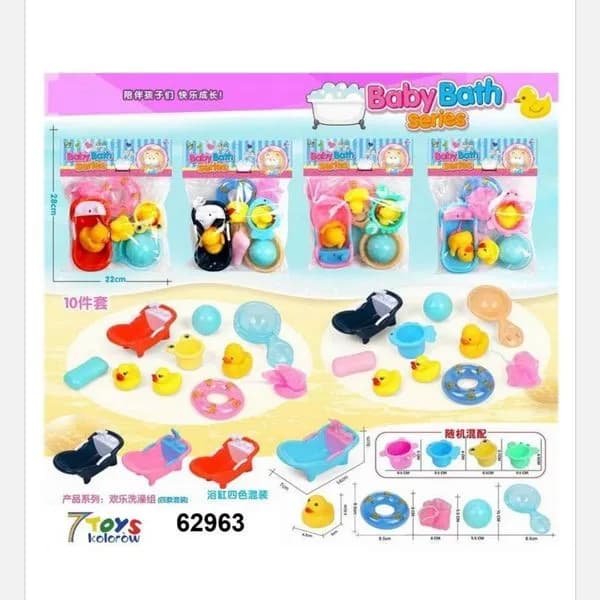Zabawki Baby Bath do Kąpieli 10cm, zestaw 6 szt