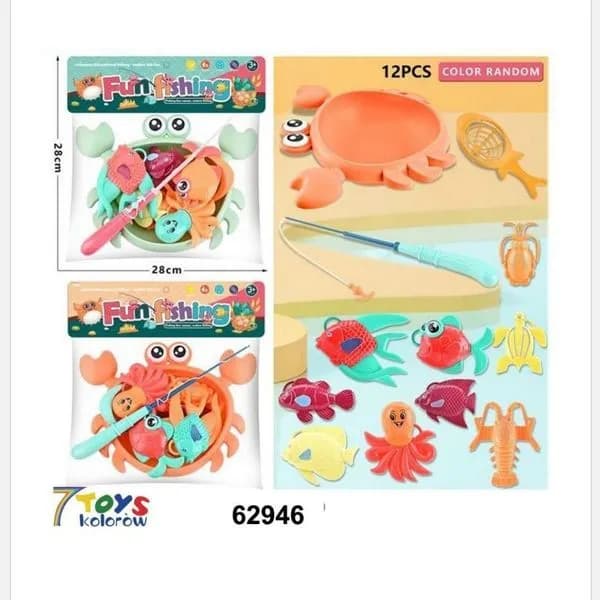 Zabawka Fun Fishing do Kapieli 23 cm Krab z Wędkami