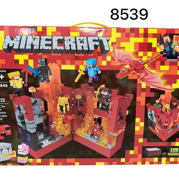 Klocki Magnetic Minecraft LED