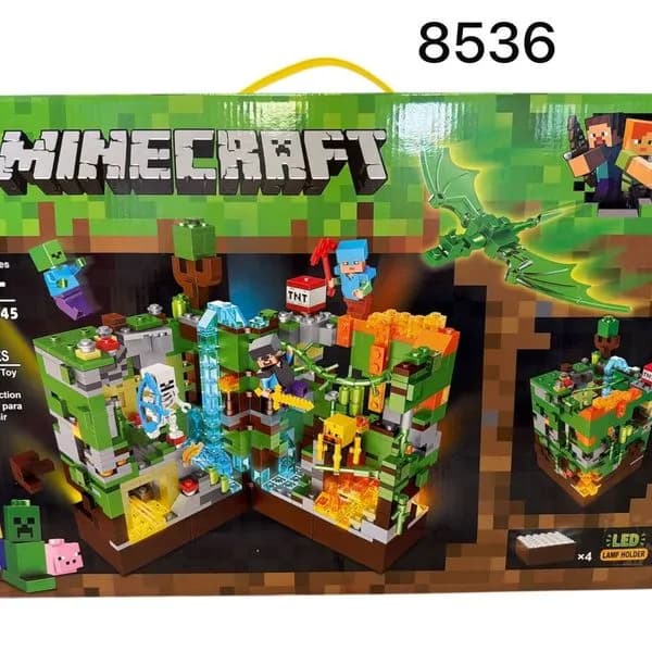 Klocki Magnetic Minecraft LED