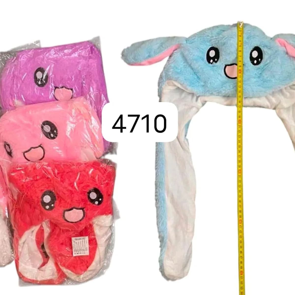 Czapki Królik Uszate Plush w Mix Kolorach