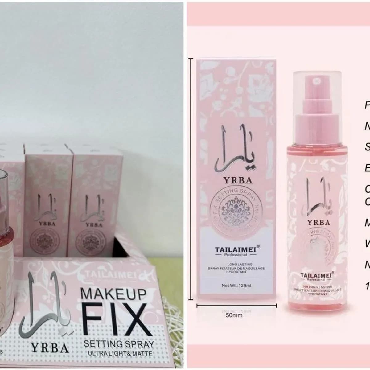 Spray Utrwalający Makijaż YARA 120ml