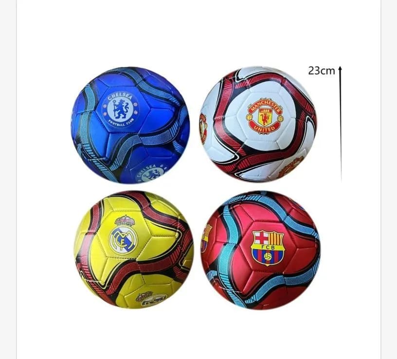 Mini piłki nożne FC Barcelona, Chelsea, ManUtd, Real Madryt 23cm