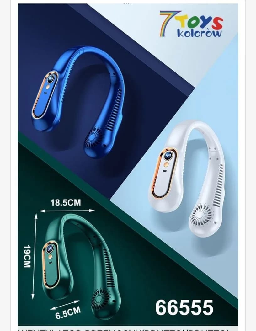 Mini wentylator szyjny 7TOYS 18,5 cm