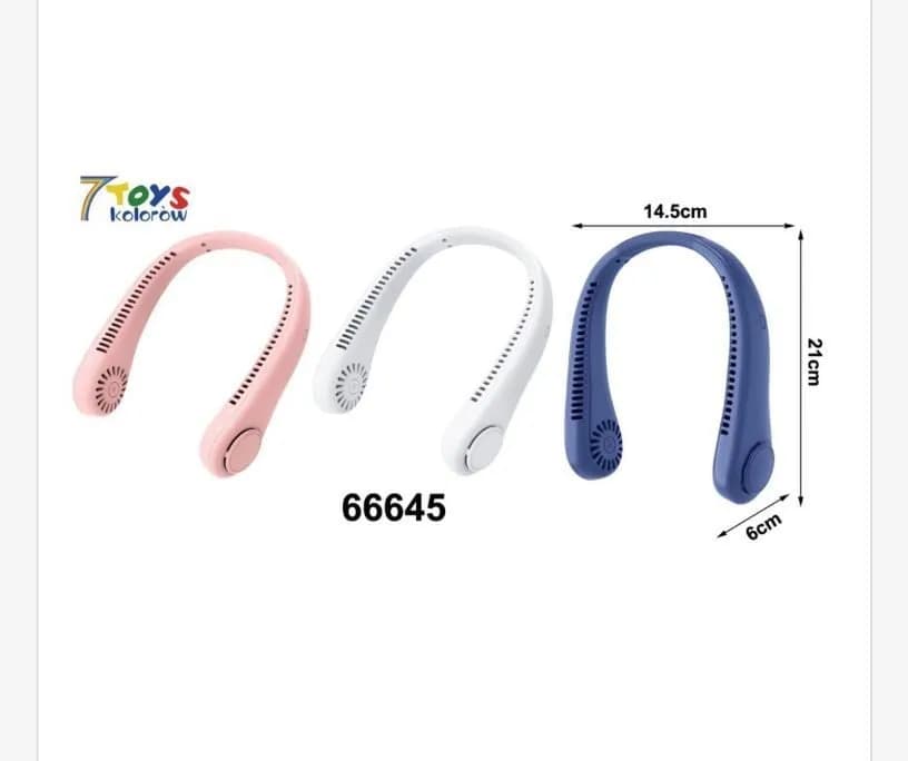 Mini wentylator szyjny 7Toys 66645, 14 cm