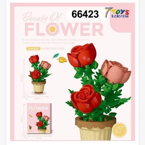 Zabawki Klocki Kwiaty