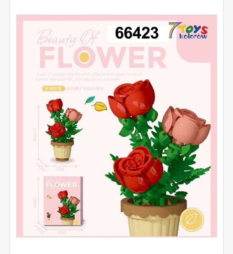 Zabawki Klocki Kwiaty