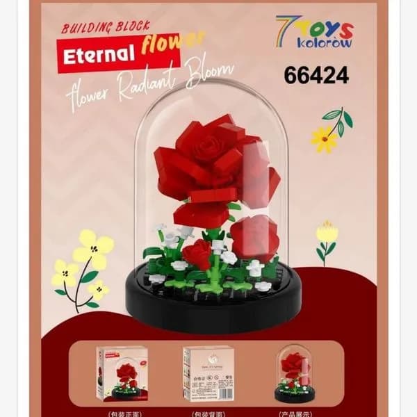 Zabawki Klocki Kwiaty