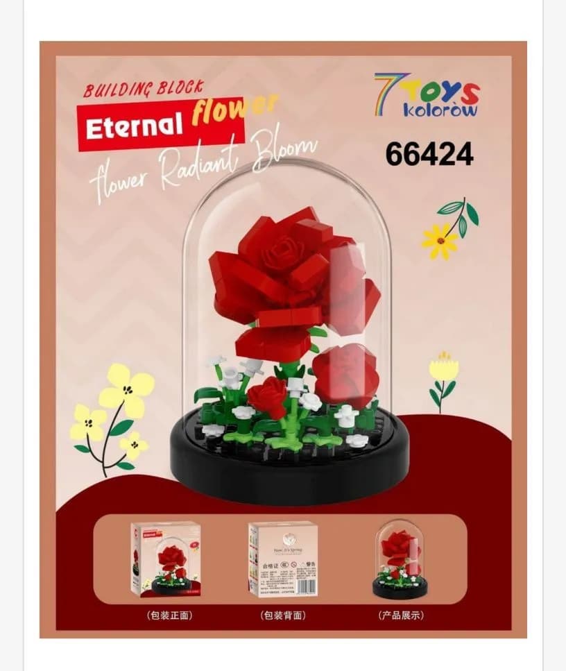 Zabawki Klocki Kwiaty