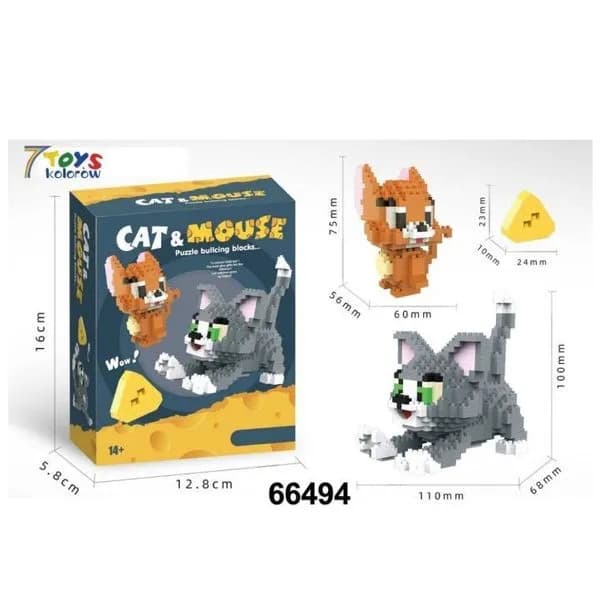 Zabawki Klocki Cat & Mouse