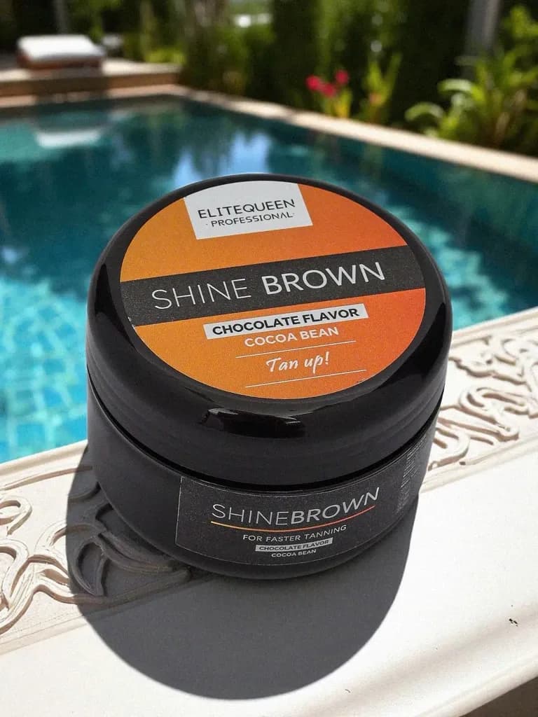 Shine Brown Chocolate Skin Taming Cream 100g