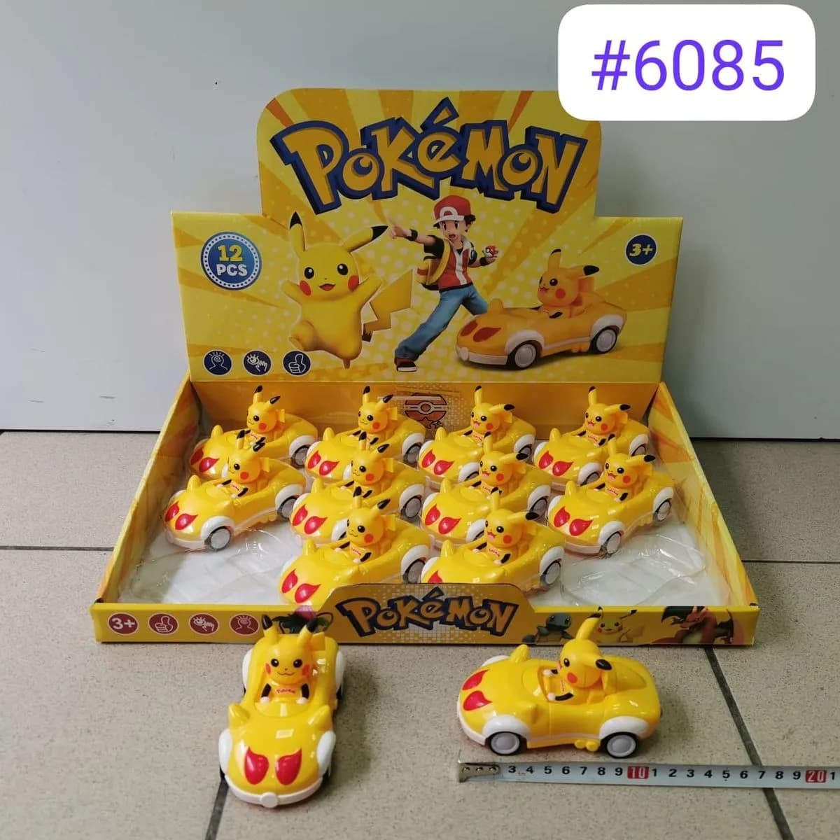 Auta Pokemon Pikachu - Samochodziki Zabawki 12 szt.