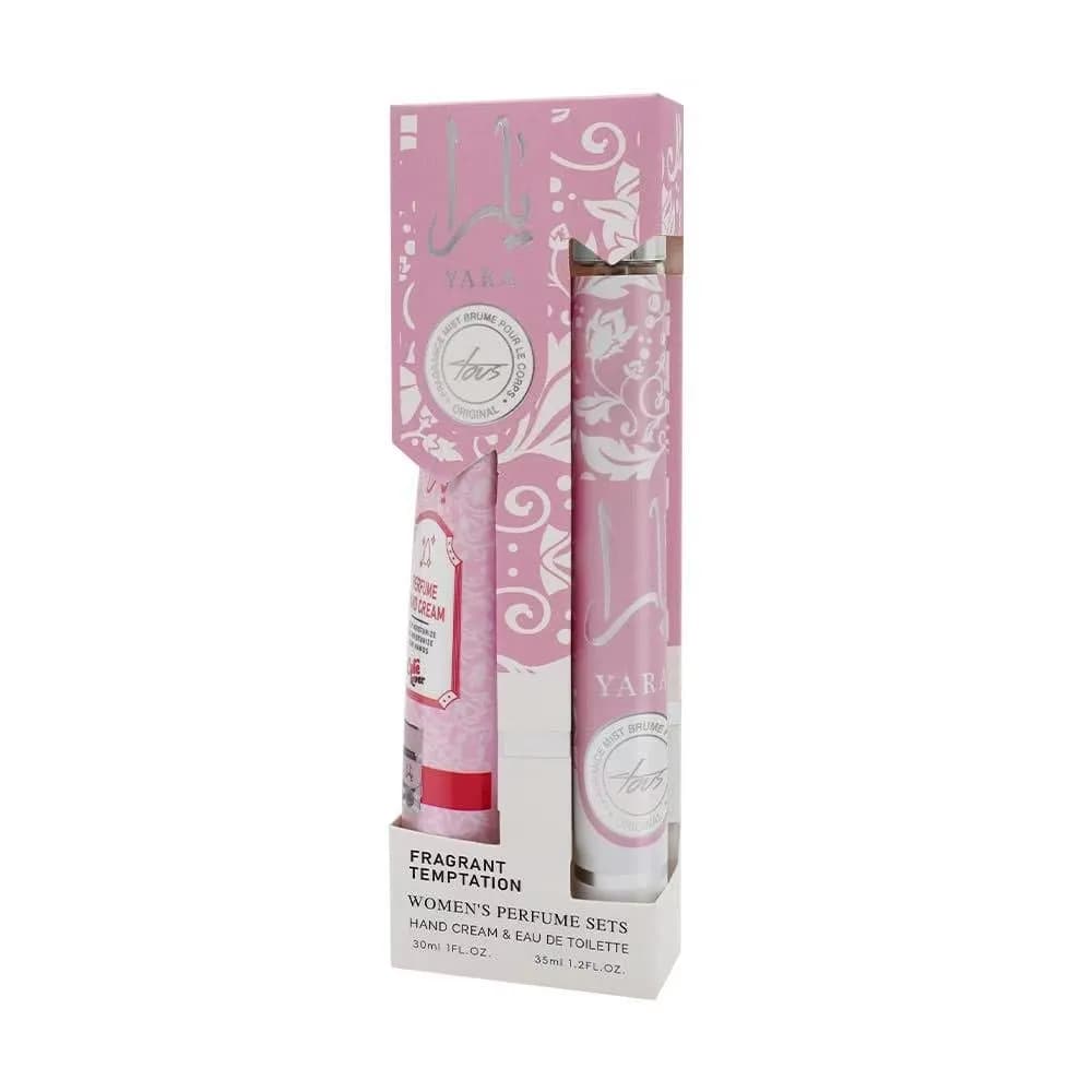 Zestaw Różowych Perfum & Kremów do Rąk YARA