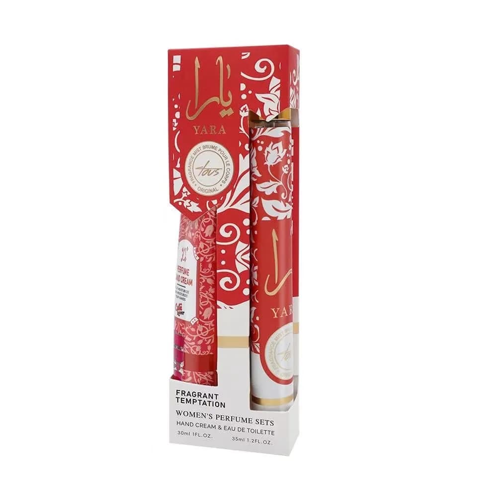 Zestaw Różowych Perfum & Kremów do Rąk YARA