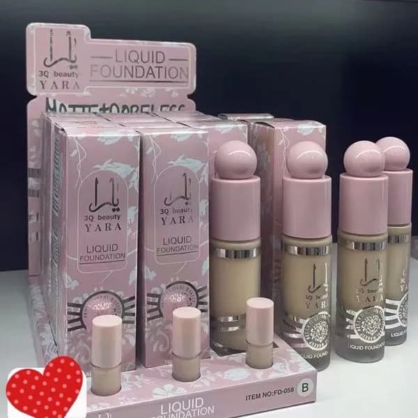 Podkład matujący YARA Liquid Foundation 3Q Beauty - 12 szt.