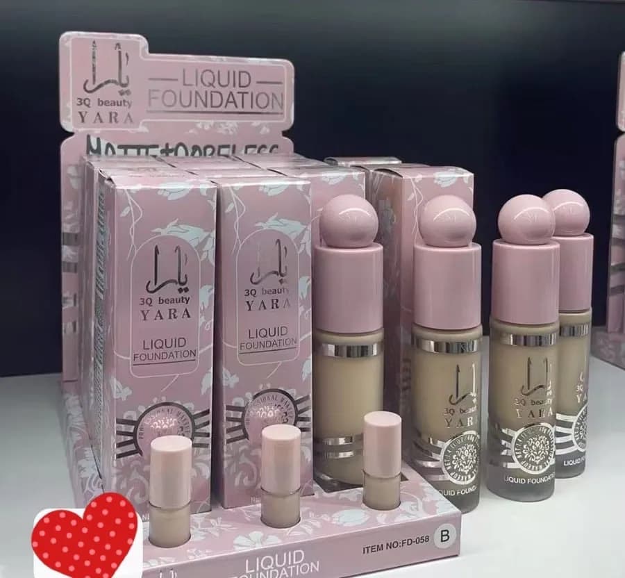 Podkład matujący YARA Liquid Foundation 3Q Beauty - 12 szt.