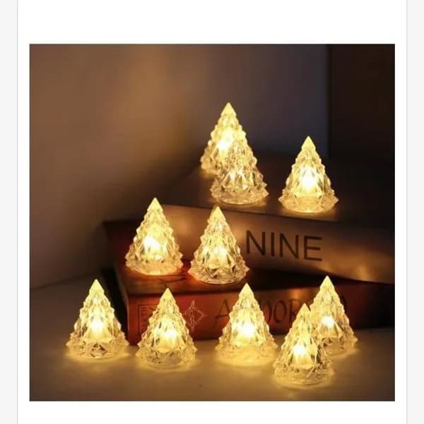 Ozdoba Świąteczna LED Choinka Kryształowa 5x6cm