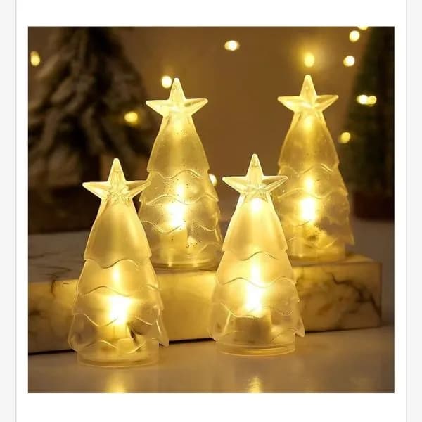 Ozdoba Świąteczna LED Choinka z Gwiazdą 4,50x9,50cm