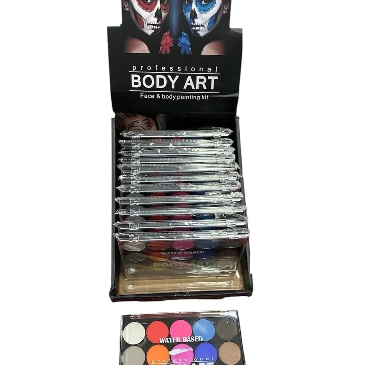 Kosmetyczny Body Art - Paleta 15 Farb do Twarzy i Ciała