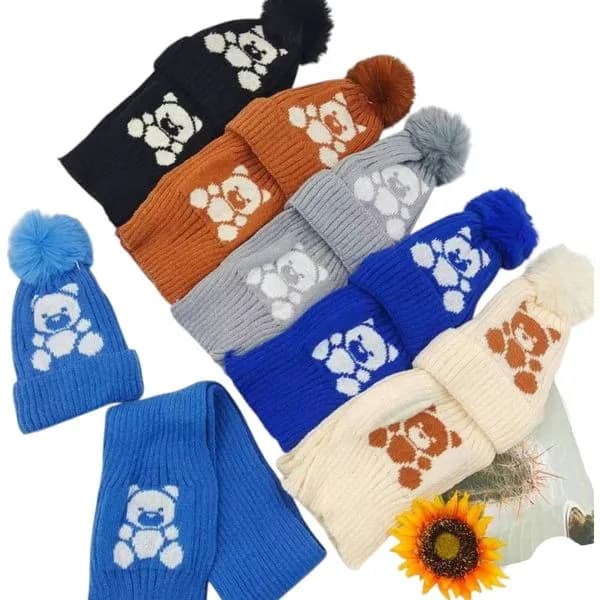 Komplet Czapki Szaliki dla Dzieci