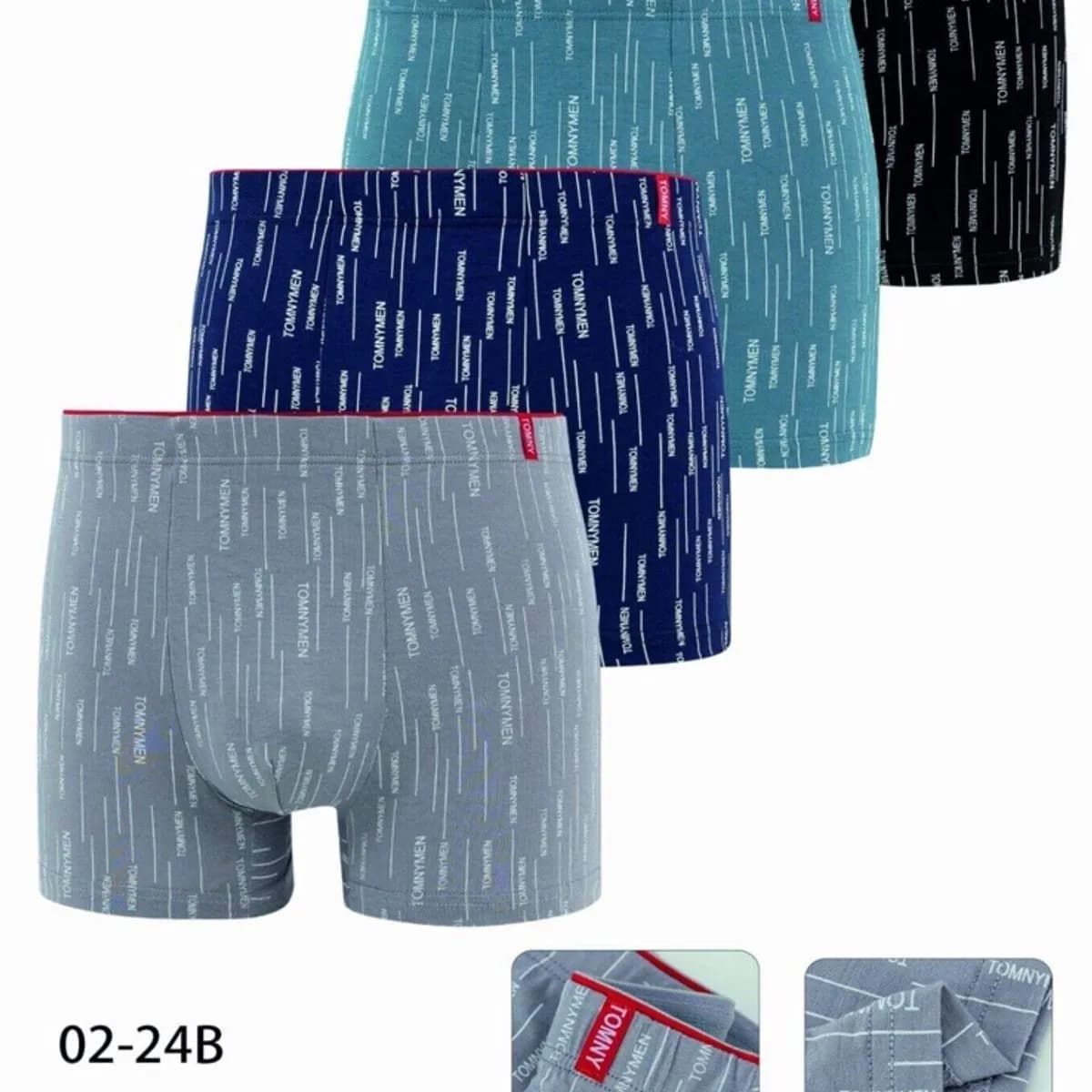 Bokserki męskie Tommy Bamboo 95% bambus 02-24