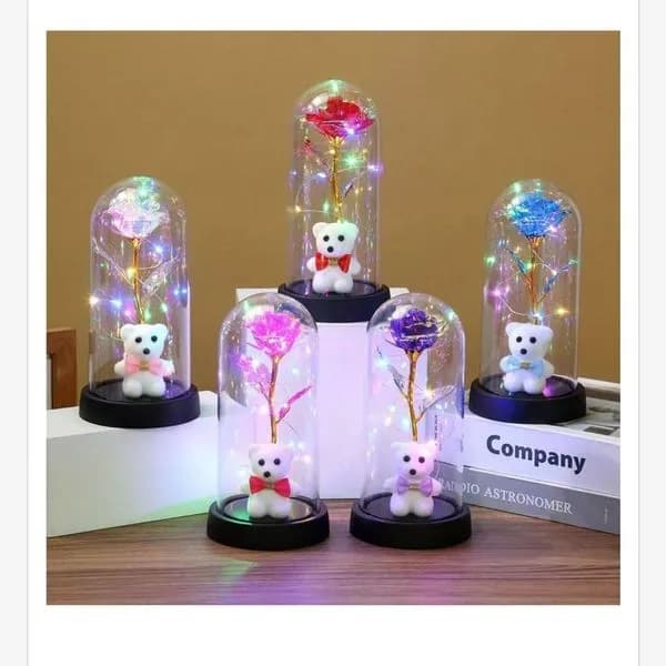 Pudełko Lampka Kwiaty