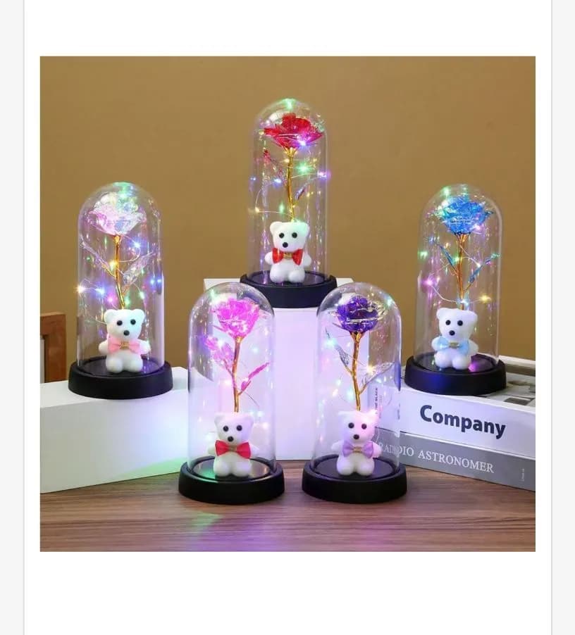 Pudełko Lampka Kwiaty