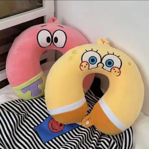 Poduszka podróżna U-shaped Patrick i SpongeBob