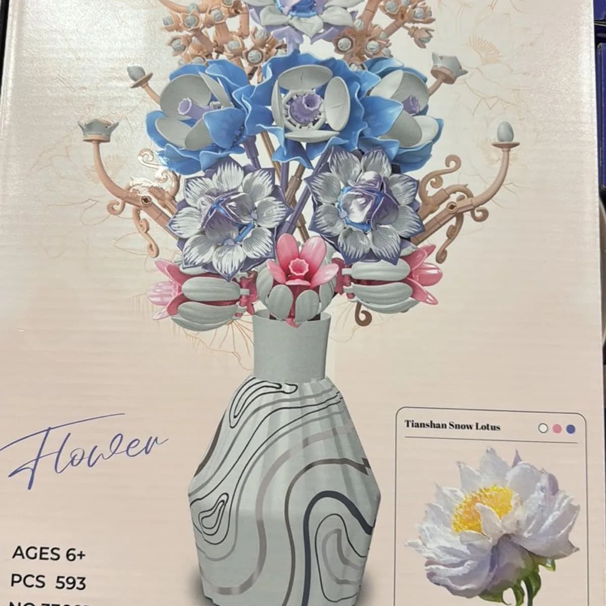 Klocki Kwiaty 593PCS