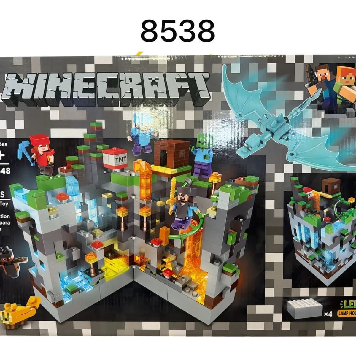 Klocki Minecraft Magnetic 858PCS