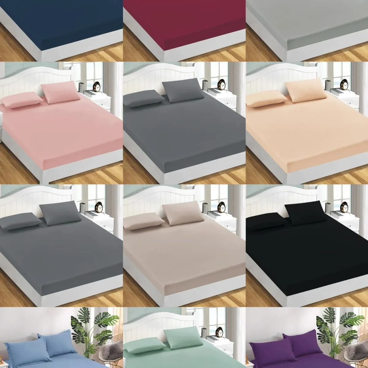 Przęściezadła z Gumką Satyna Bawełna 200/220