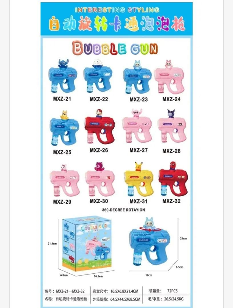 Pistolet do Baniek Mydlanych