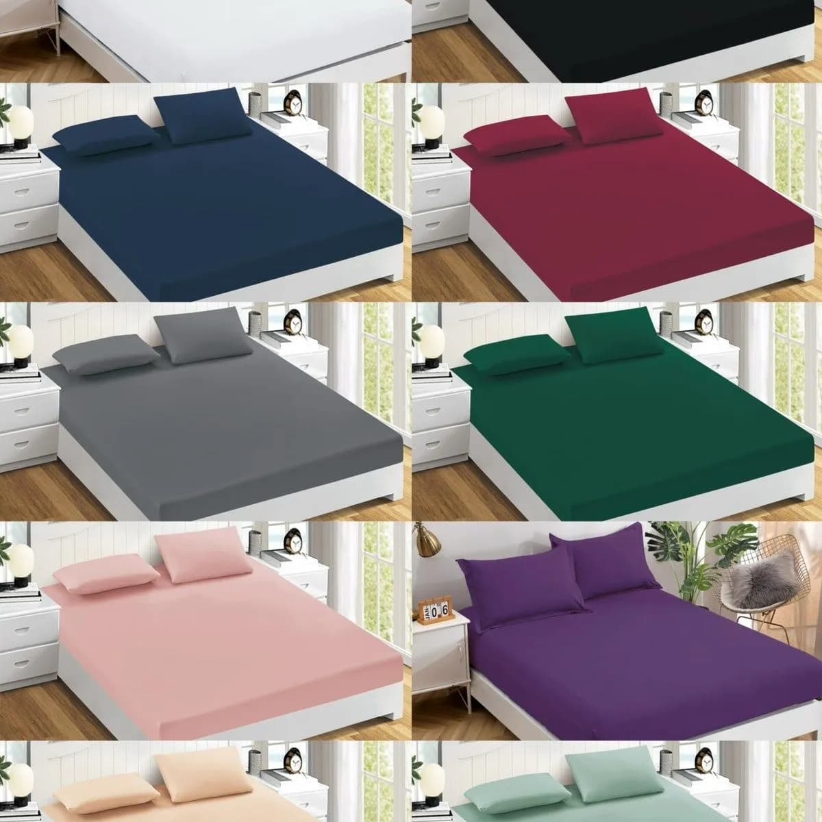 Przęściezadła z Gumką Satyna Bawełna 90/200