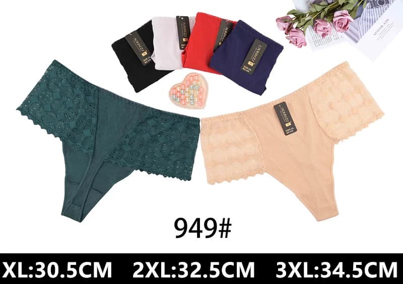 Majtki damskie stringi XL-3XL 30.5-34.5cm model 949