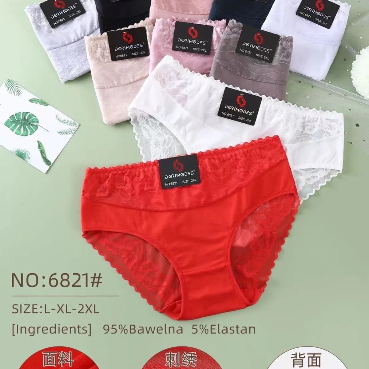 Majtki damskie Dorimode L-XL 95% bawełna 5% elastan