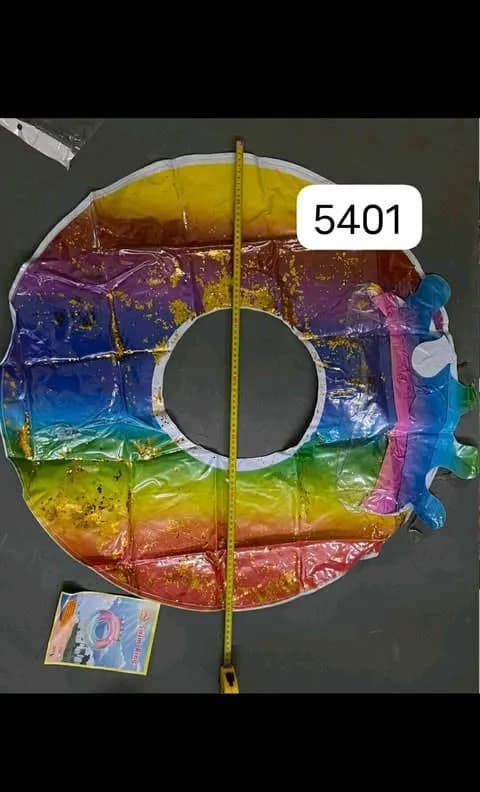 Koło do pływania tęczowe z brokatem 5401, ok. 75-80 cm