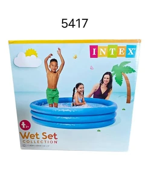 Basen Intex dmuchany 3-pierścieniowy 147x33cm niebieski