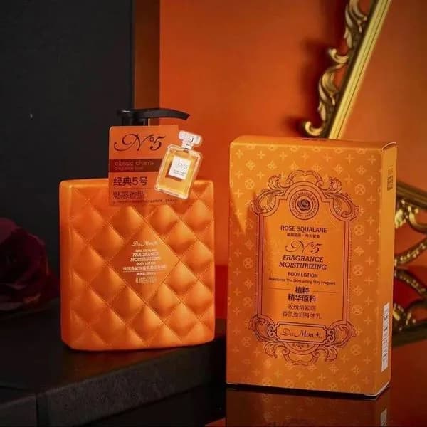 Balsam do Ciała Perfume N°5 Rose Squalane Da Mon 300ml Pomarańczowy