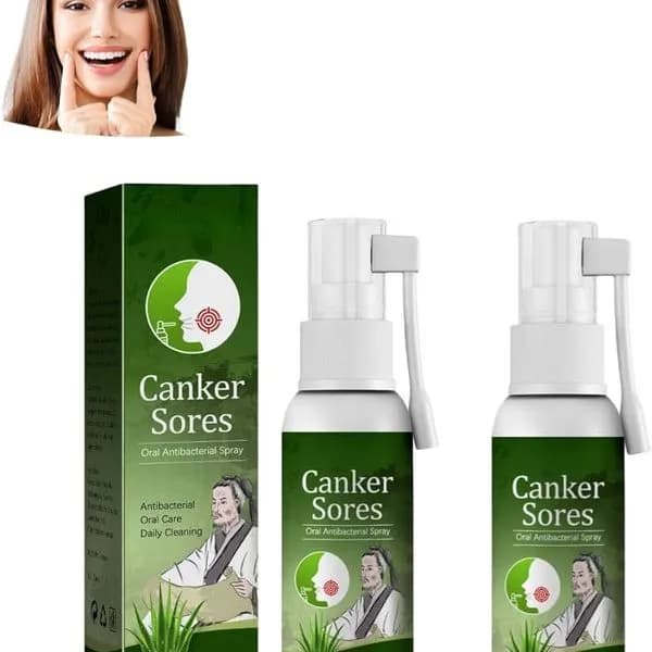 Spray na afty Canker Sore Relief 20ml, antybakteryjny z aplikatorem