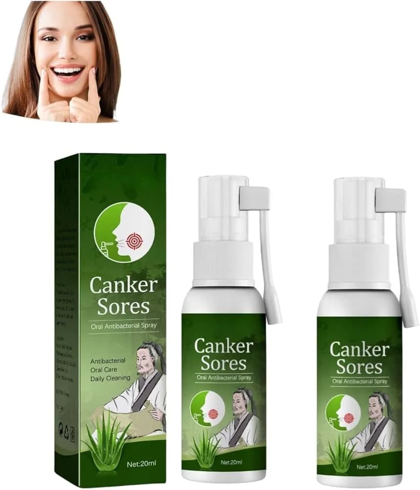 Spray na afty Canker Sore Relief 20ml, antybakteryjny z aplikatorem