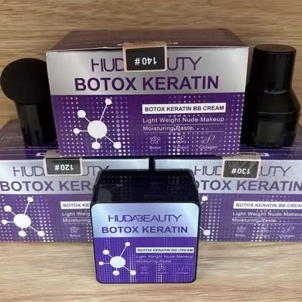 HudaBeauty Botox Keratin BB Cream - Krem BB z aplikatorem, 12 szt.