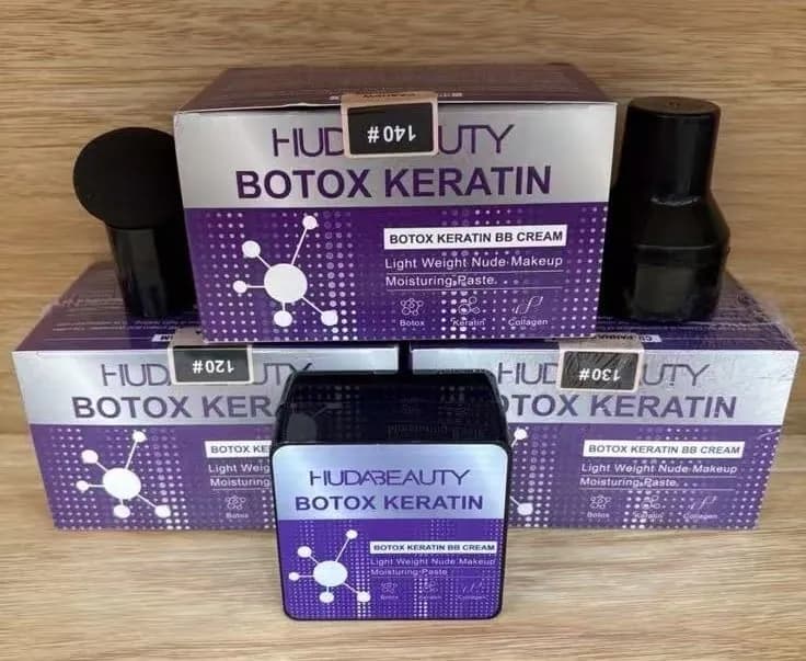 HudaBeauty Botox Keratin BB Cream - Krem BB z aplikatorem, 12 szt.