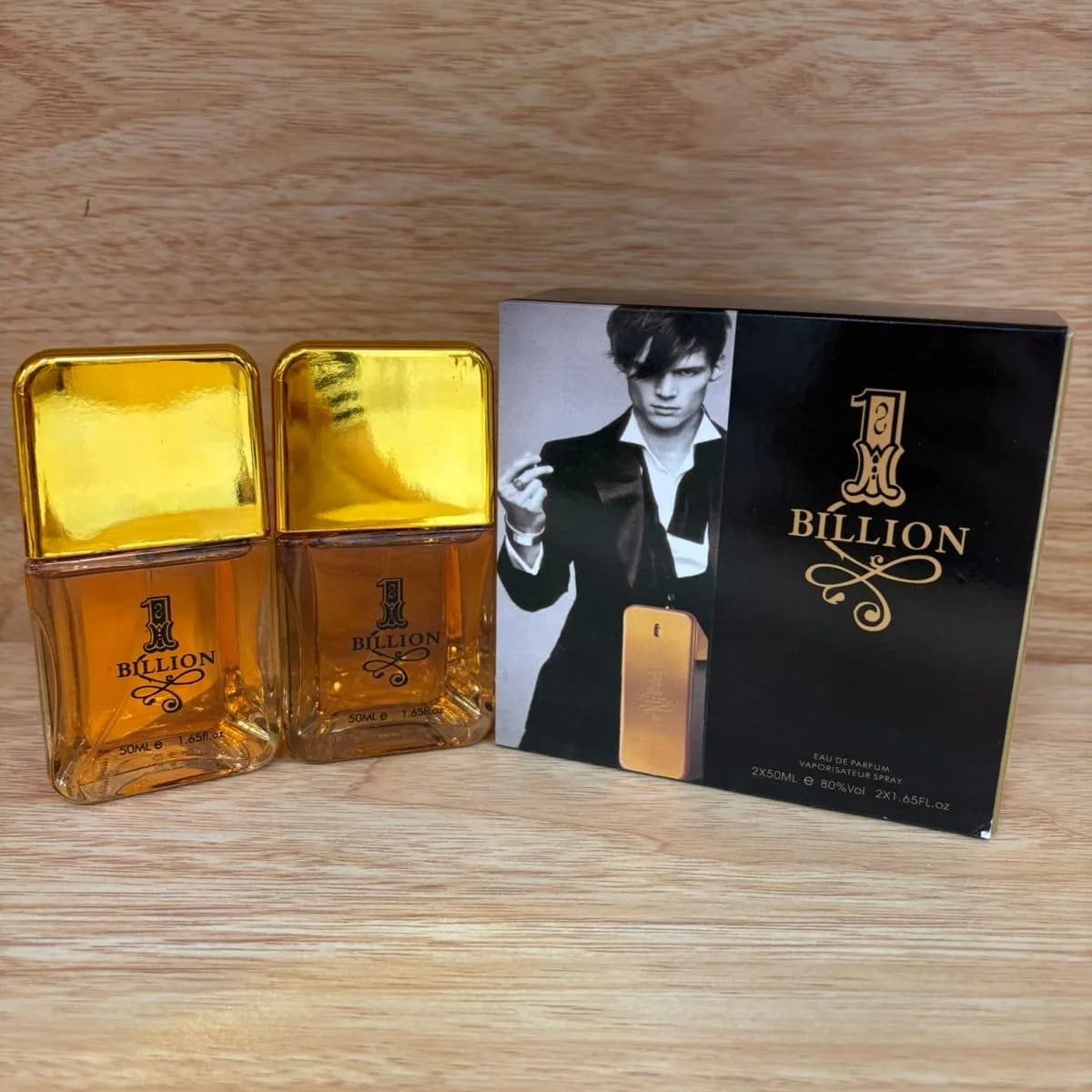 Zestaw Perfum Męskich One Billion 2x50ml Złoty Duopak