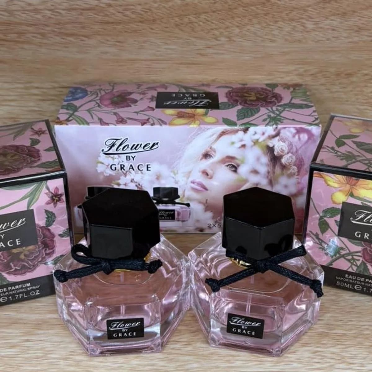 Zestaw Perfum Flower by Grace 2x50ml EDP Kwiatowy Elegancki